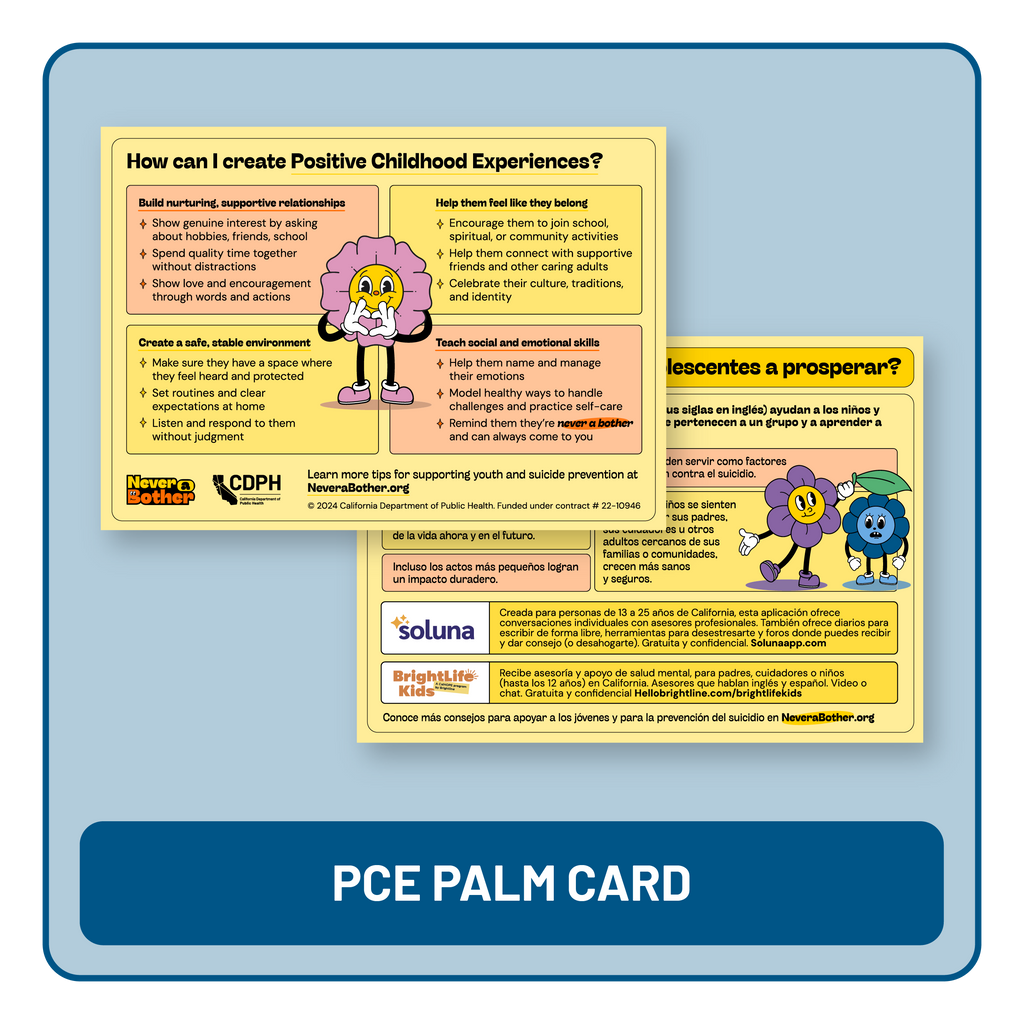 A free outreach toolkit to share Never a Bother suicide prevention messaging.